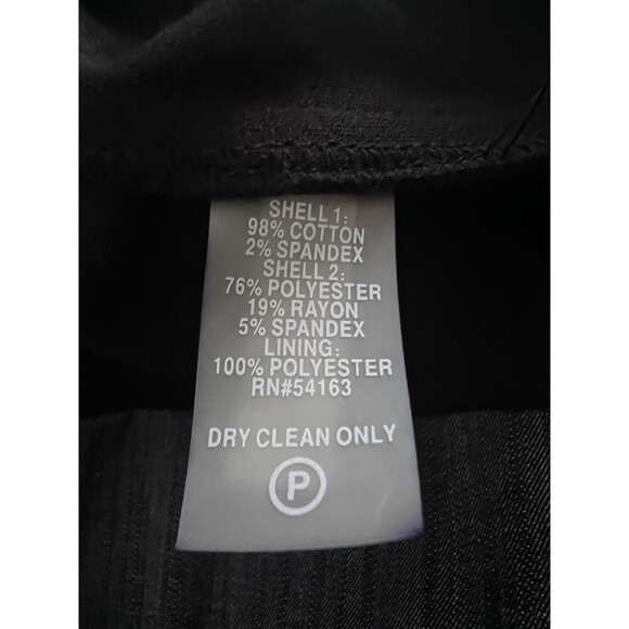 Calvin Klein Sleeveless Sheath‎ Dress Women's 8 Black Side Panels Career Classic - Picture 6 of 6